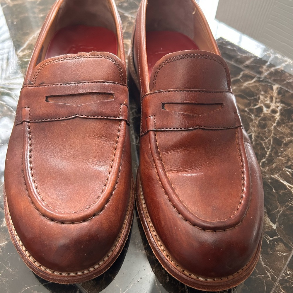 Grenson Rich Brown Leather Loafers